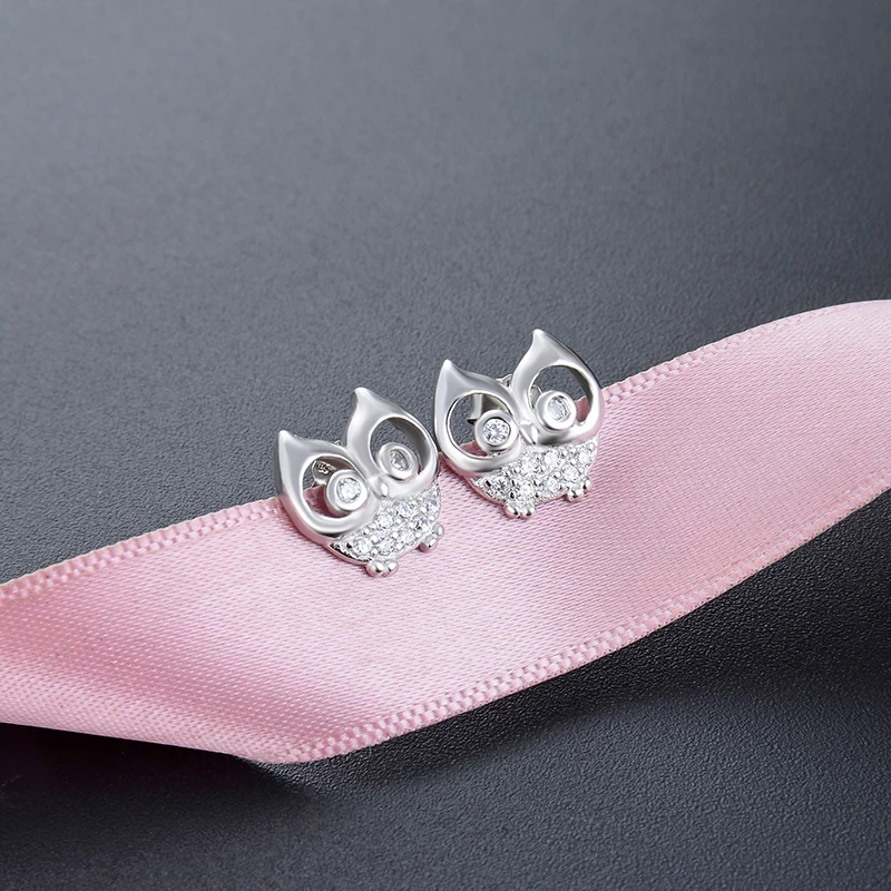 Благородные женские серьги из чистого серебра 925 пробы розового золота в форме