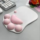 Силиконовый коврик для мыши с поддержкой запястья, нескользящий коврик для мыши для офиса, компьютера, ноутбука, для легкого набора текста и облегчения боли
