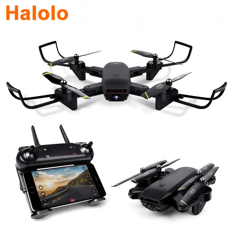 

Радиоуправляемый Дрон Halolo с оптической камерой 4K HD 1080P FPV Квадрокоптер вертолет дроны Радиоуправление селфи Дрон VS E58 SG700