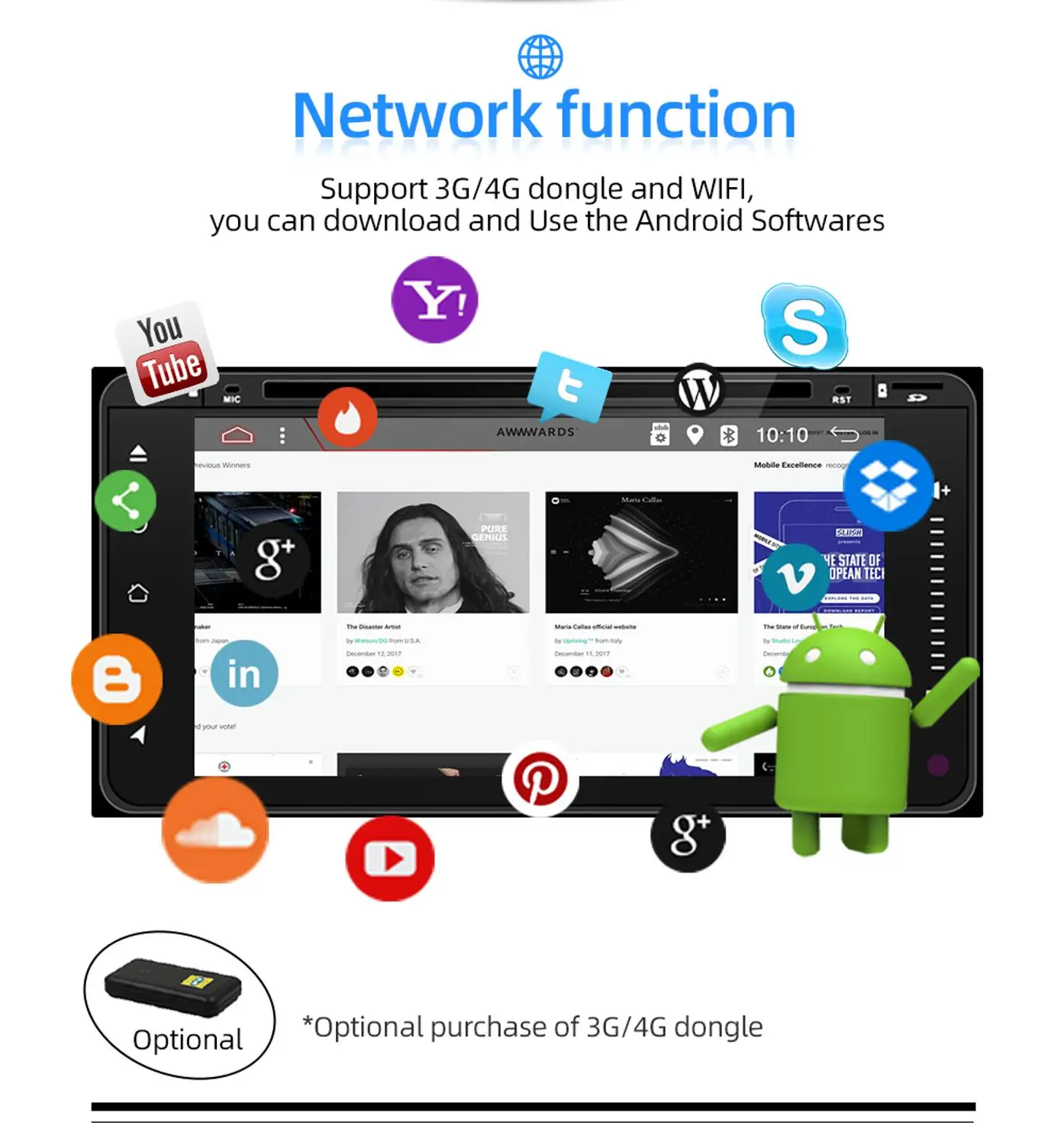 Автомобильный DVD плеер Bosion универсальная стерео система на Android 10 с GPS Bluetooth Wi Fi для