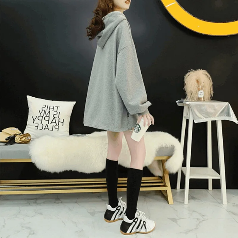 

2021 Women Hoodie Sweatshirts Spring Autumn Casual Straight Oversized Hoodies Loose Cartoon Printing Hoodies For Girl
