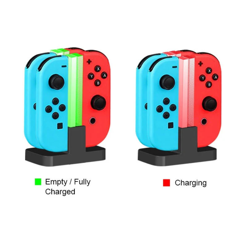 

charging stands Wireless Controller Four-seat Charger Game Handle Charger Stands With Indicator For Switchcharging stands