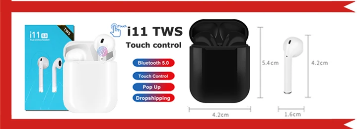 WPAIER I7S TWS Bluetooth Наушники цветные портативные беспроводные наушники с зарядной коробкой Мини bluetooth наушники цветной узор
