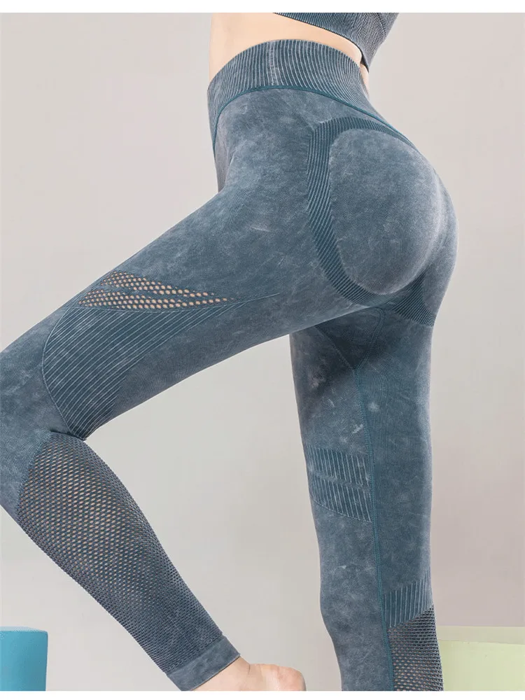 Новинка 2020 Женские Бесшовные Леггинсы для йоги женские эластичные камуфляжные