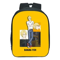 2021hot anime banana fish boys girls backpack kids teens school bags bookbag cartoon travel casual mochilas support custom