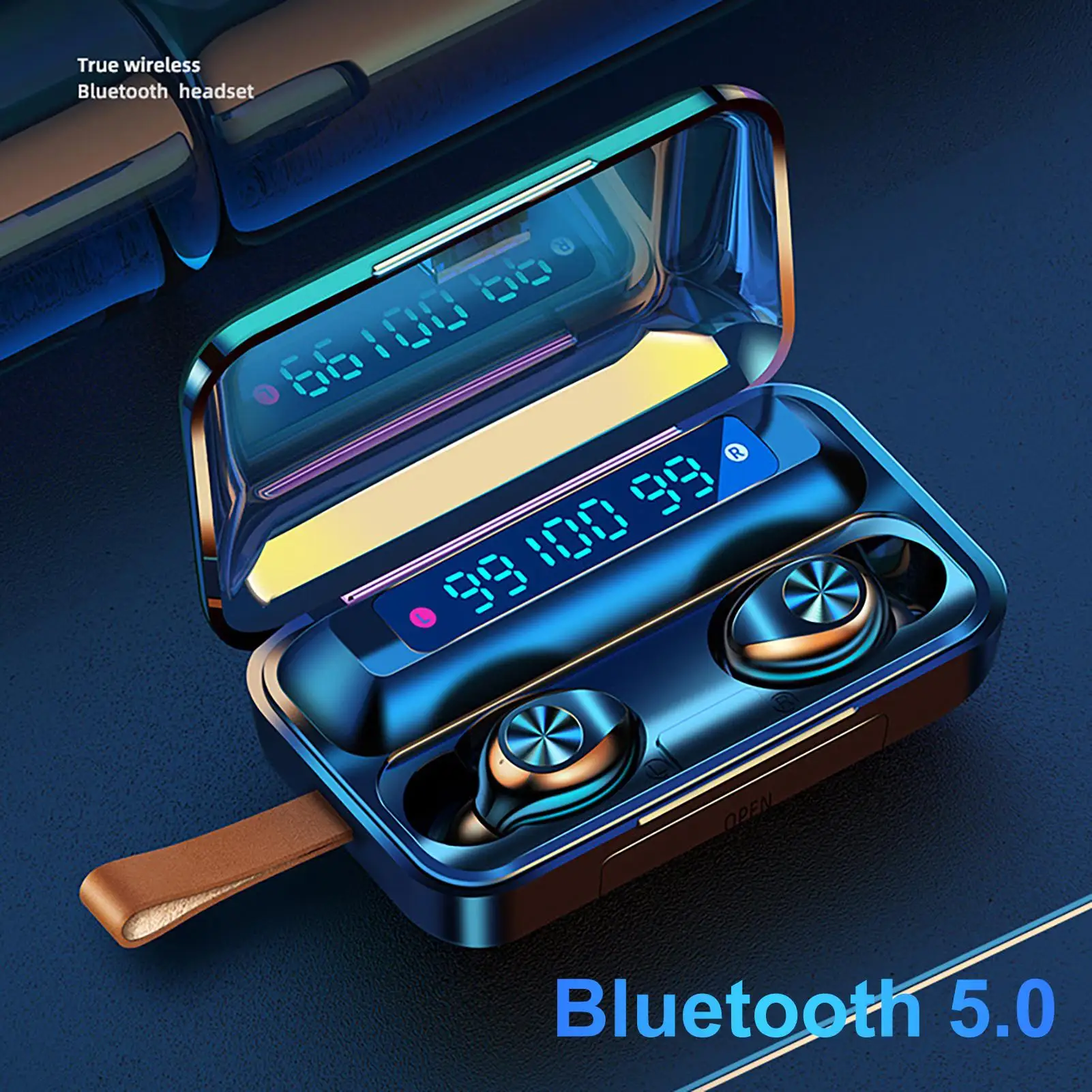 F9 11 TWS водонепроницаемые Bluetooth 5 0 Smart Touch 9D стерео наушники для телефона|Наушники и