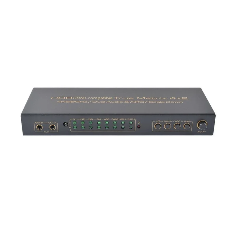 

JH-HDMX0014M1 Version 2.0 4X2 matrix 4K60Hz HDMI 2.0 True Matrix 4x2 suitable for home cinema villa shopping mall