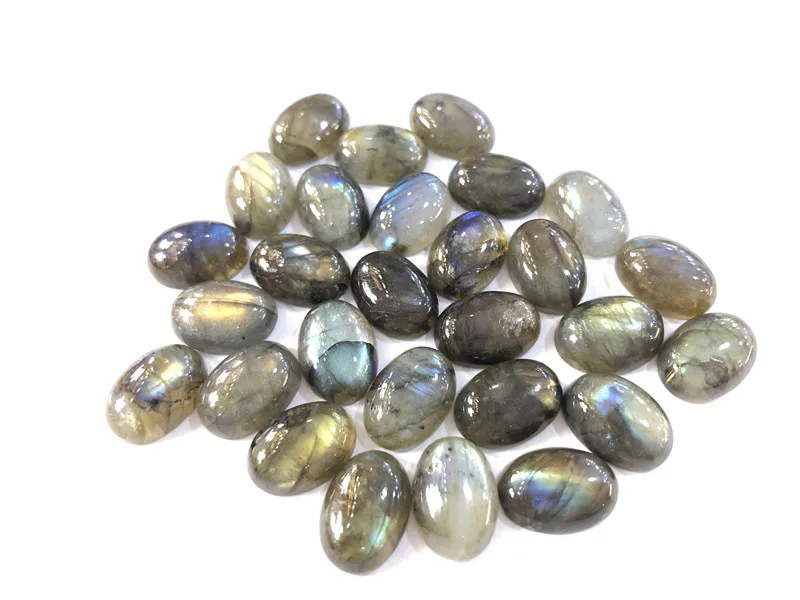 

Wholesale Natural Labradorite 10x14mm loose precious gemstone Oval CAB For Jewelry Making Inlay Ring Gemstone Cabochon