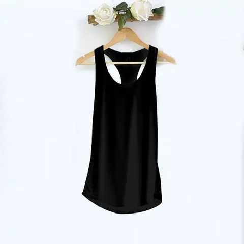 Hot Sale Summer New Cotton Women Tank Top Casual Loose Racerback Workout Ladies Tops Vest M30660