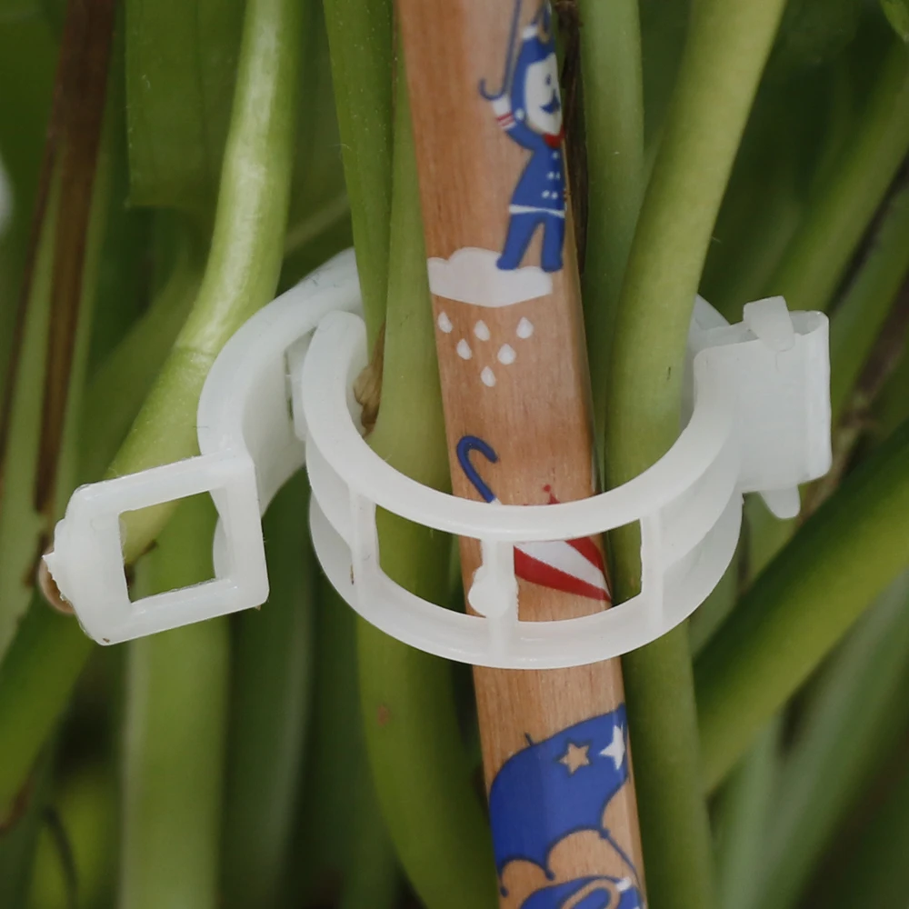 

50 Plant Growth Clamp Trellis Tomato Clips White - Supports/connects Plants/vines Trellis/twine/cages Garden Supplies