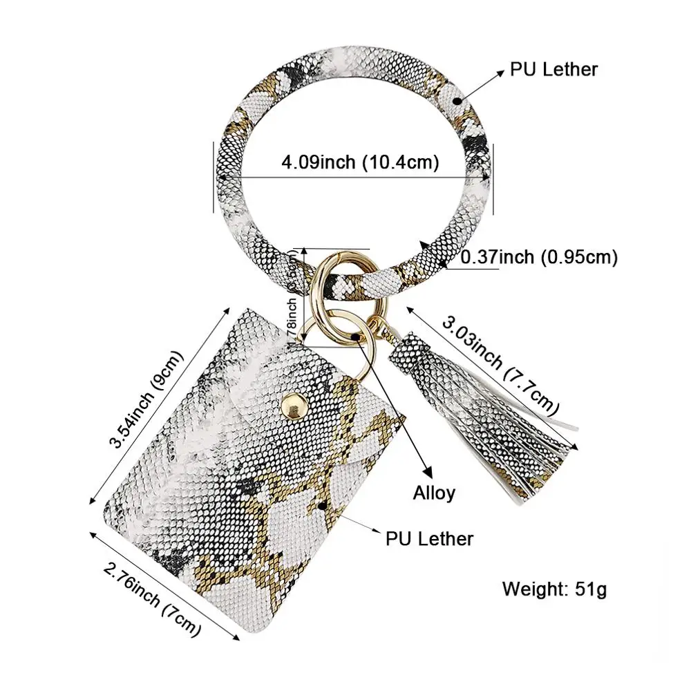 Браслет-брелок для женщин MANILAI из кожи с леопардовым принтом | Украшения и