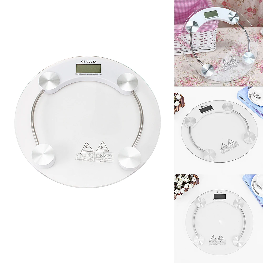 

Household Electronic LCD Weighing Scales Body Health Scale Tempered Glass Scales Accurate Durable Glass Body Weight Scale Gadget