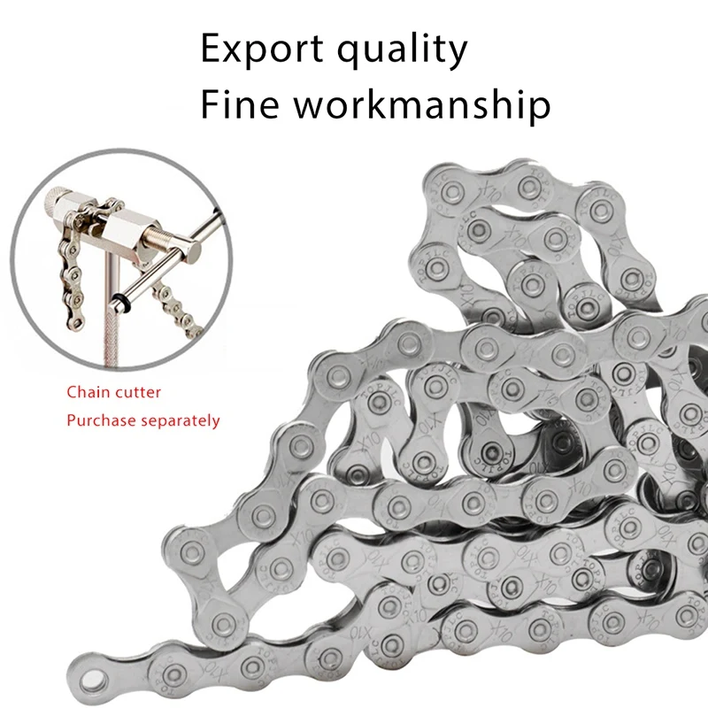 

116 Section Bicycle Chain Bicycle Chain Link Connector Joints Cycling Links for Mountain Bike 6/7/8/9/10 Speed