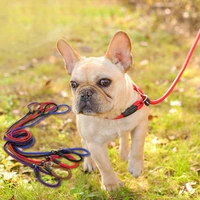 durable strong dog chain leash straps p chain collar safety belt pet walking leads long puppy traction for small medium dogs