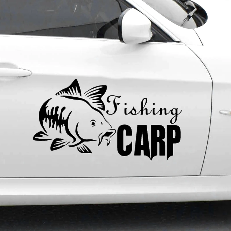 CK20017# наклейки на авто Fishing Carp водонепроницаемые машину наклейка для автонаклейка
