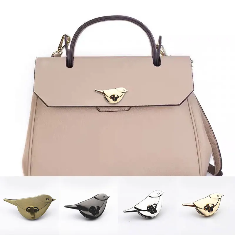 Металлический замок сумки подушечки с птицами размером Форма Пряжка для на плечо