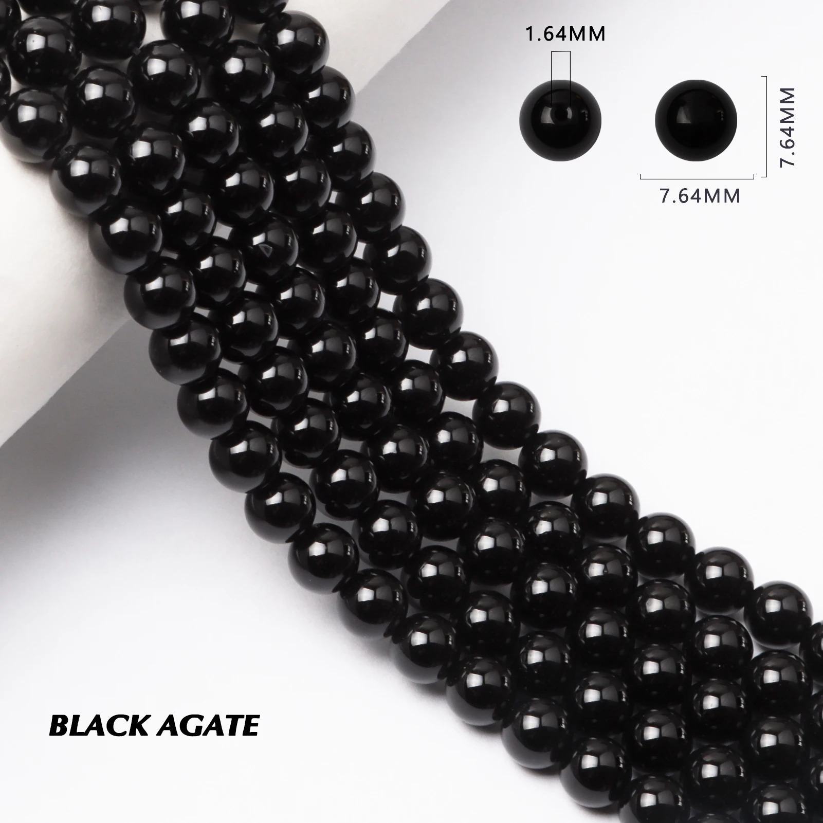 Из круглого натурального камня бусины натуральный драгоценный камень размер