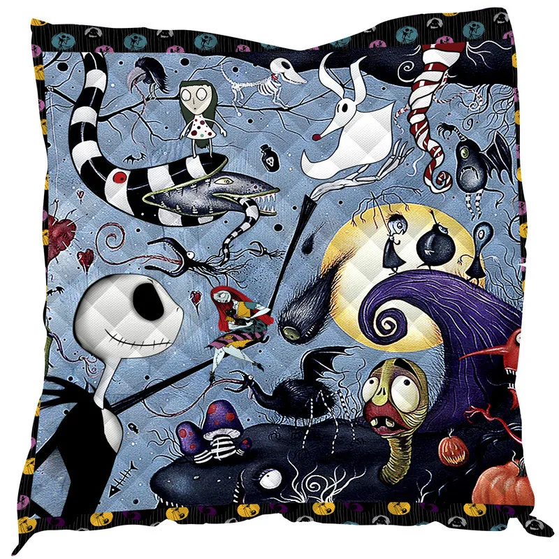 Трехмерное цифровое одеяло стеганое покрывало с рождественским мультяшным