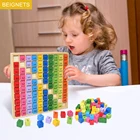 Детские деревянные математические игрушки, таблица умножения, рандомный Монтессори, Обучающие математические арифметические учебные пособия для детей