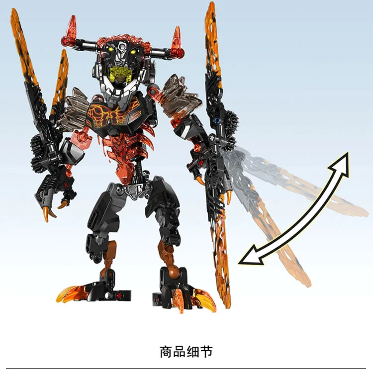KSZ 613-2 Биохимический воин Bionicle Lava Beast строительные блоки кирпичи игрушки совместимы с 71313 Bionicle