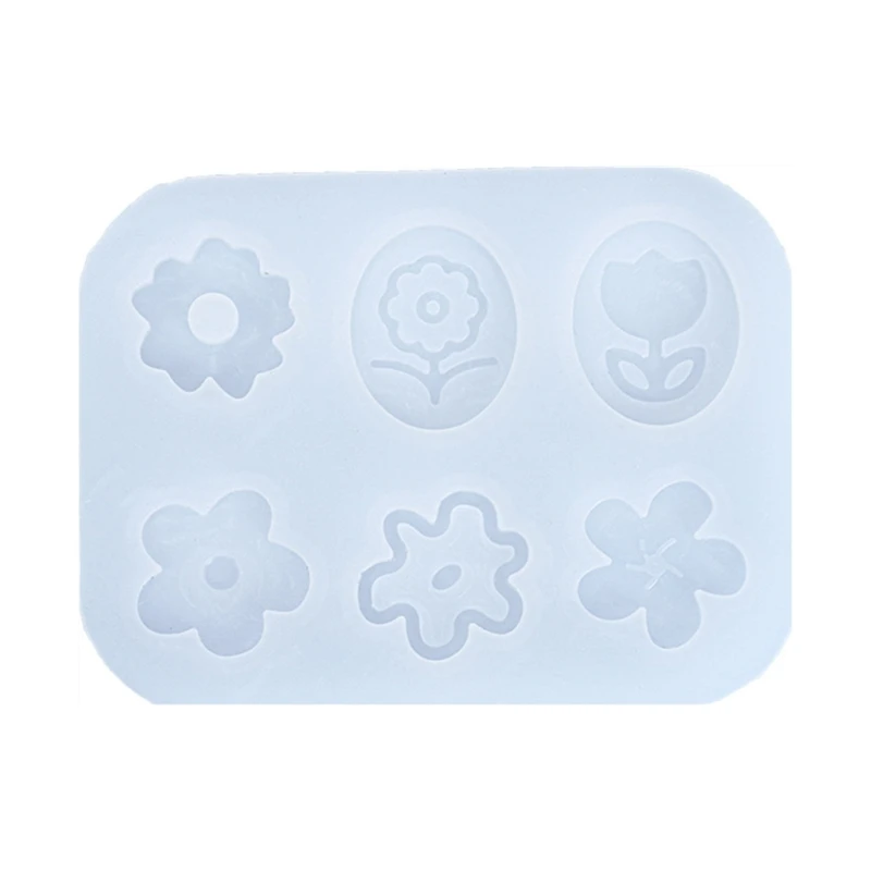

2022 New Epoxy Resin Earring Mold, Flowers Pendant Silicone Mould, DIY Casting Molds for Women Jewelry Making Handcraft Supplies