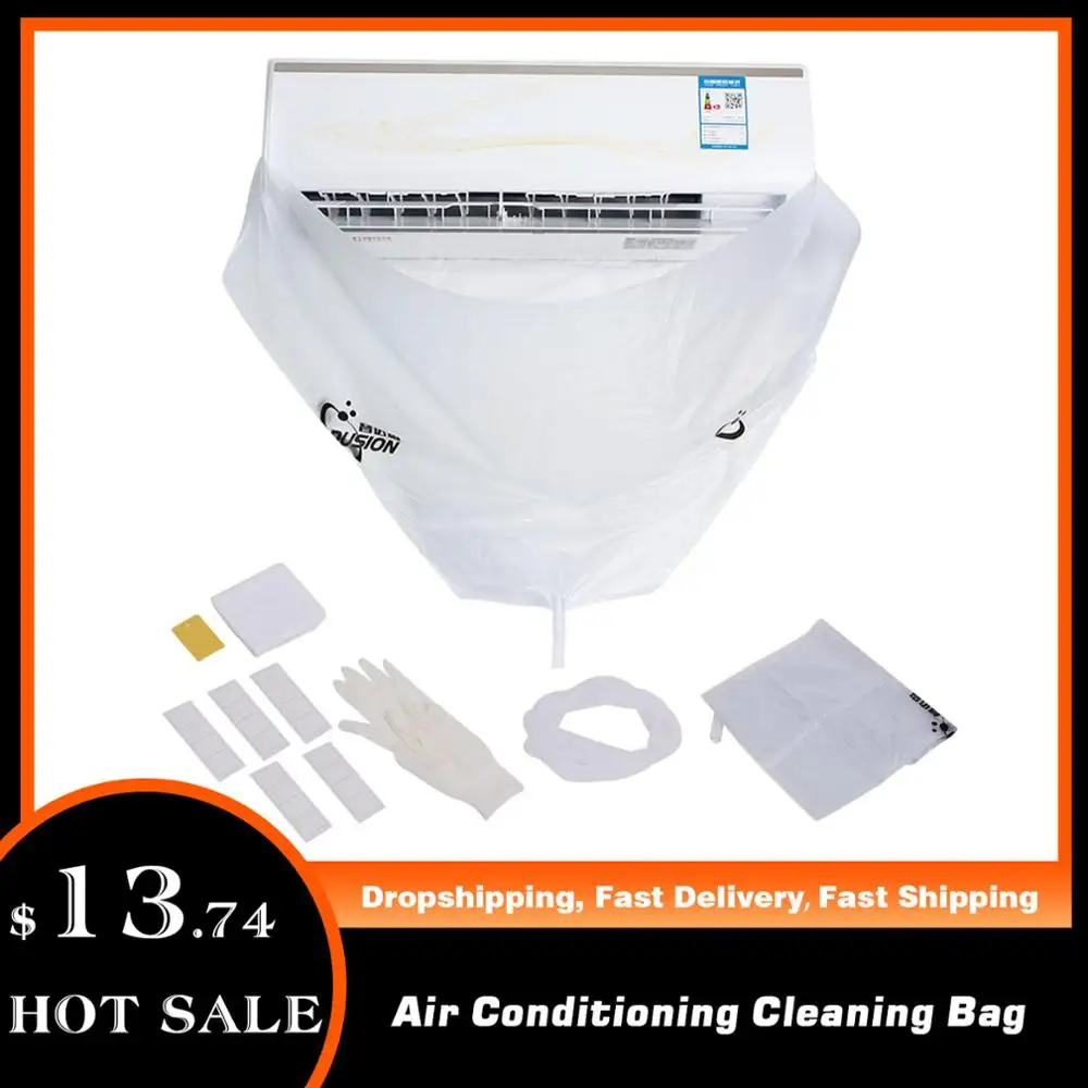 

PVC Totally Enclosed Type Air Conditioner Cleaning Washing Tool Ceiling Wall Mounted Air Conditioning Cleaner Washing Tool Cover