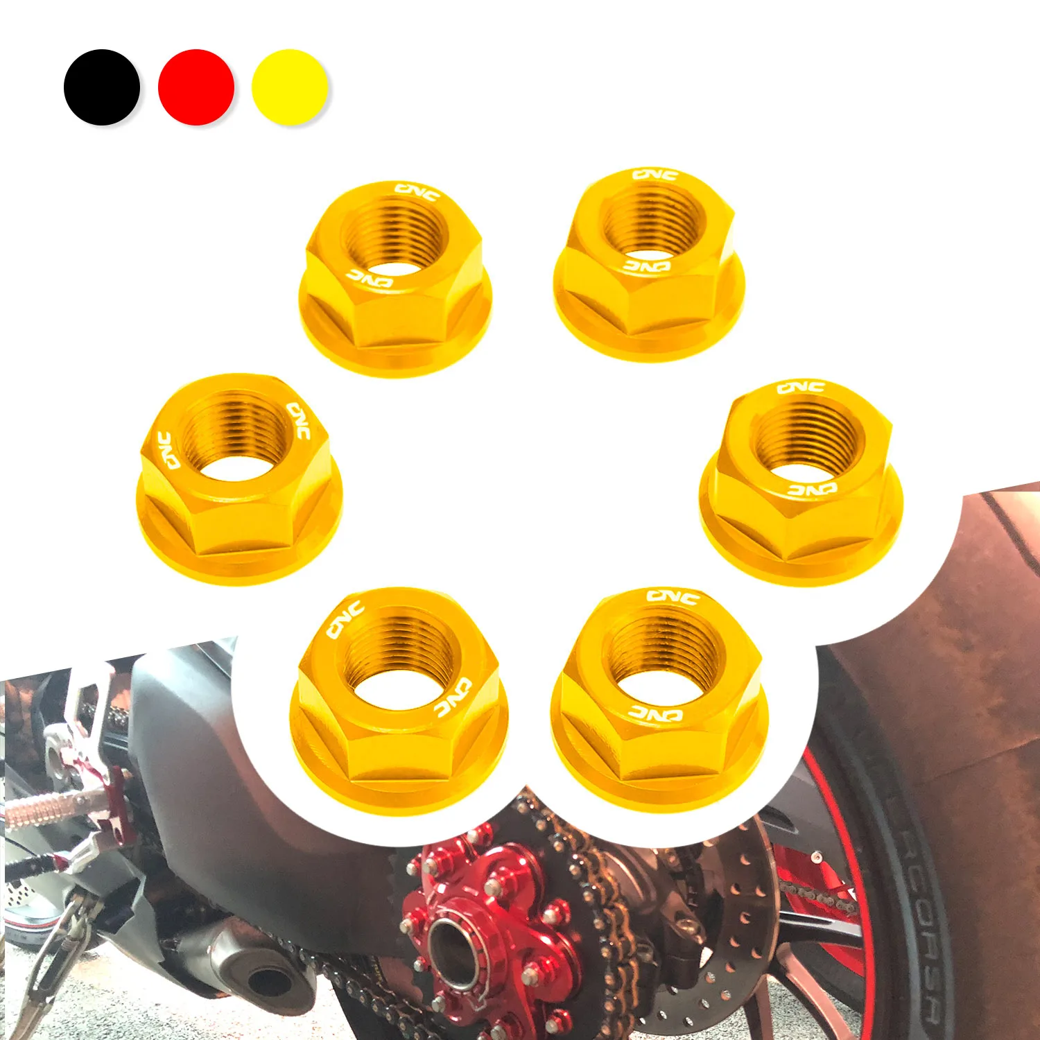 Задняя звездочка мотоцикла защитные гайки M10 * 1 0 для Ducati демоel 1200/1260 X-демоel