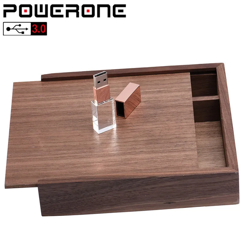 Фотоальбом POWERONE 1 шт. бесплатный логотип орех кристалл usb + коробка карта памяти