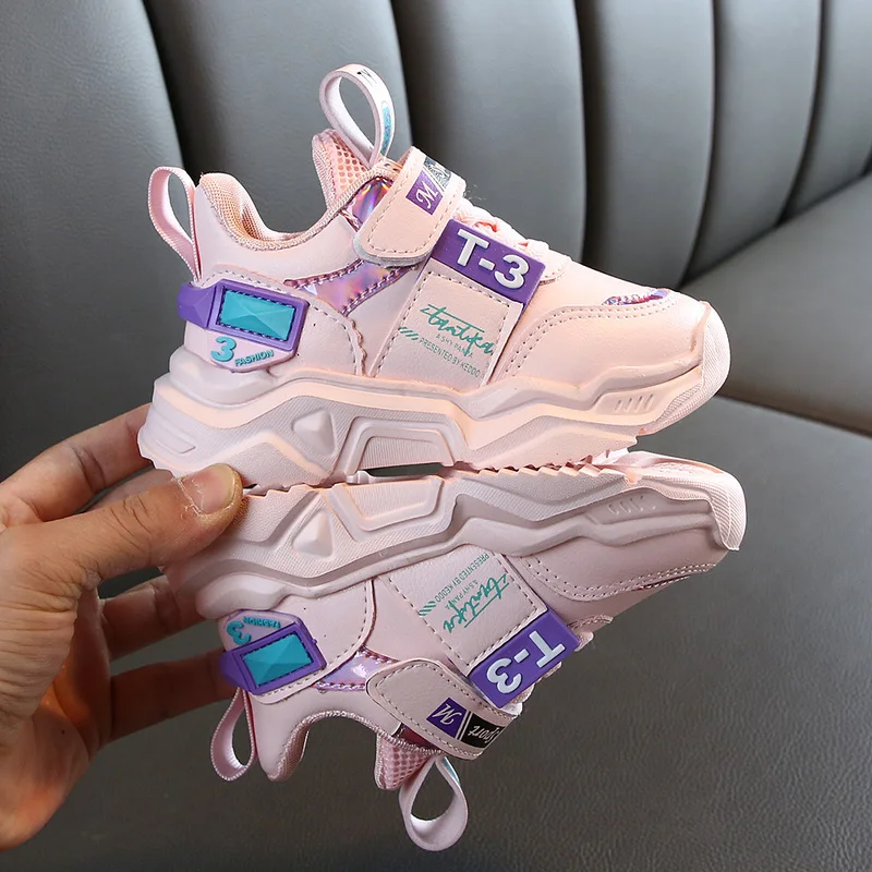 Детские кроссовки для мальчиков и девочек спортивная обувь на толстой подошве с