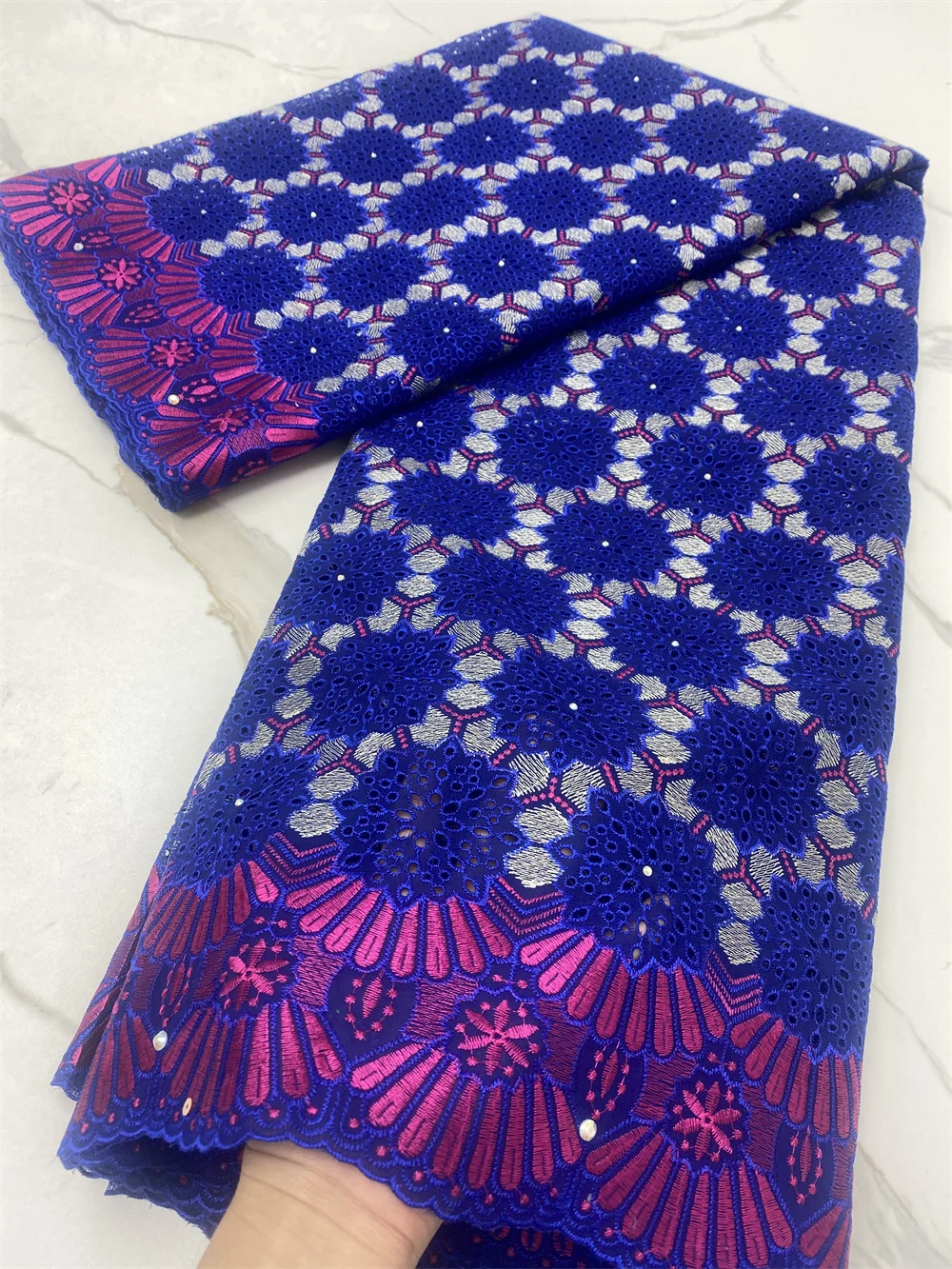 Кружевная швейцарская вуаль швейцарское кружево с камнями африканская