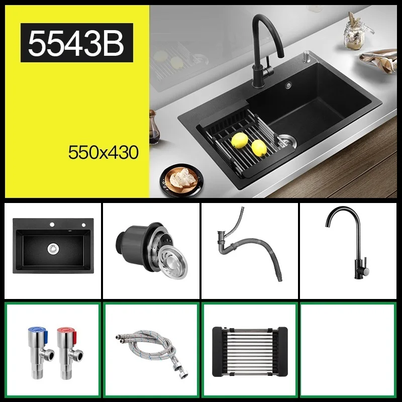 Гранит Torneira изысканные Интегральная Para Lavandino Cucina Кухня Fregadero De Cocina Куба Pia Cozinha