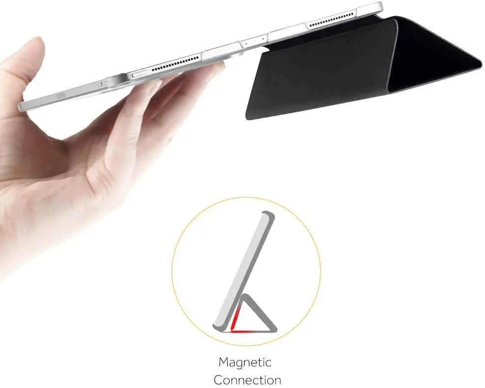 Чехол EasyAcc для iPad Pro 12 9 черный чехол из искусственной кожи мягкий силиконовый