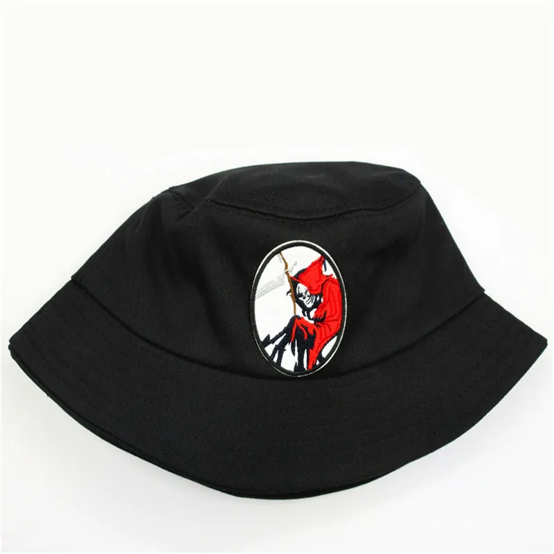 LDSLYJR хлопковая Панама с геометрической вышивкой в виде черепа рыбацкая шляпа