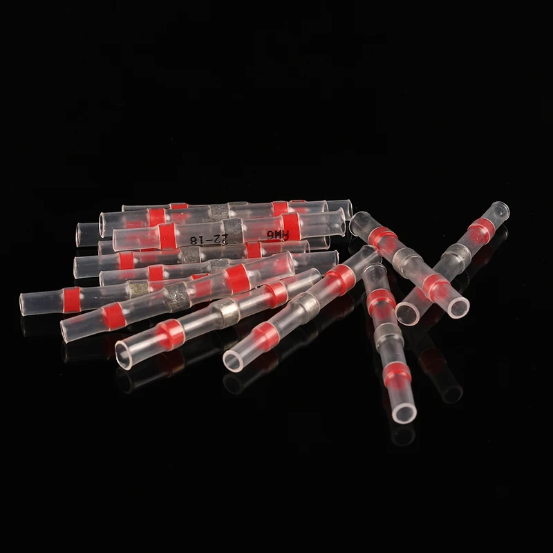 

Waterproof Heat Shrink Soldering Seal Sleeve Splice red Terminals Insulated Butt Connector Kit Electrical Wire Soldered Terminal