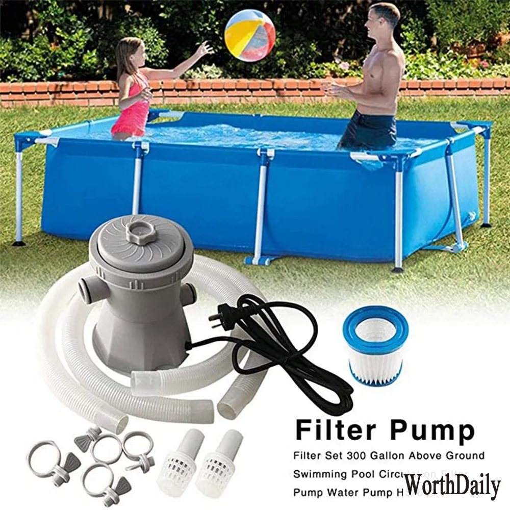 Электрический Фильтрующий насос для бассейна большой фильтр бытовой очиститель