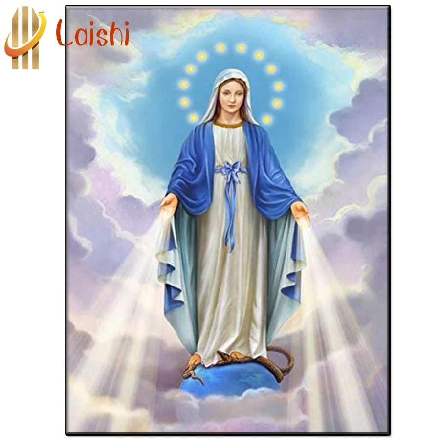 

5D DIY Virgin, religious figure Diamond painting full round square diamond mosaic cross stitch mosaic Rhinestone home decor