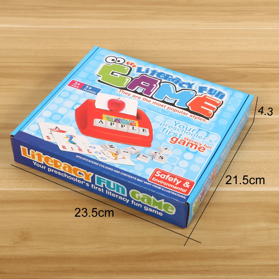 

Literacy Word card Learning machine For Kids Educational Board Game Learning Word and Letter Funny Family game kids toys