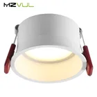 Светодиодный светильник с антибликовым покрытием, 15 Вт, 12 Вт, 5 Вт, Встраиваемый светодиодный точечный светильник для спальни, кухни, дома, светодиодный светильник 220 В, 110 В, Точечный светильник s