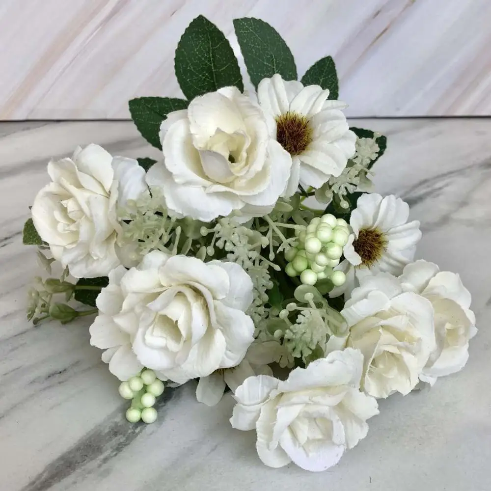 Искусственные розовые цветы пиона длиной 30 см подарок Шелковый искусственный
