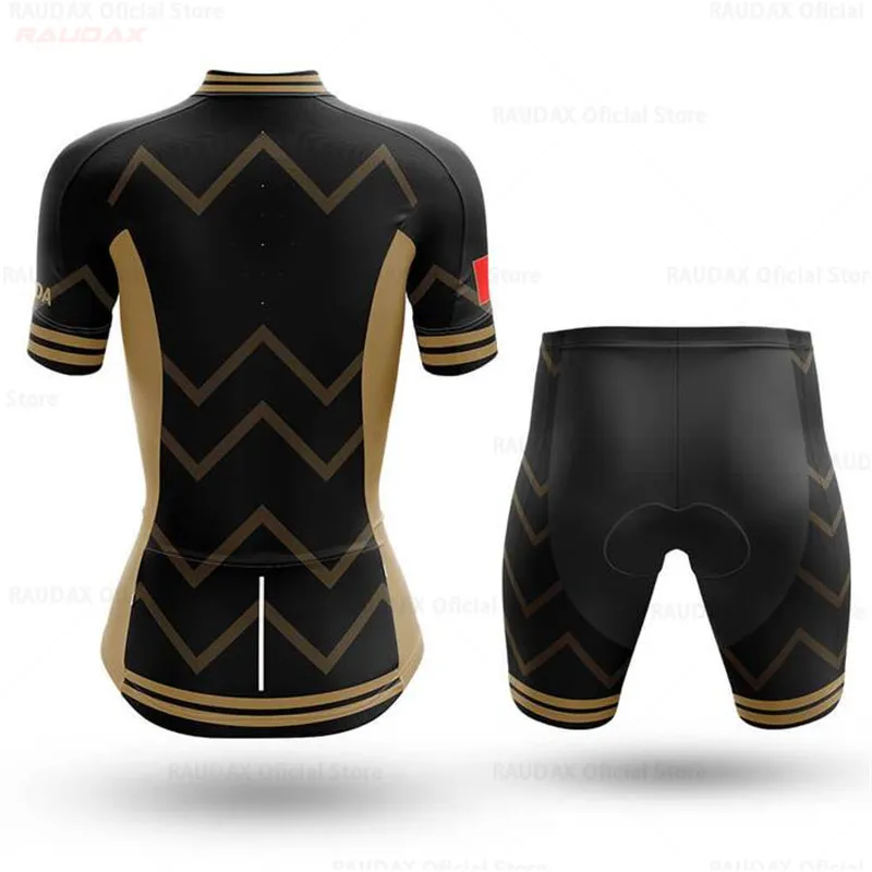 2021 Канада Женская велосипедная форма летняя Велоспорт Джерси Комплект Высокое
