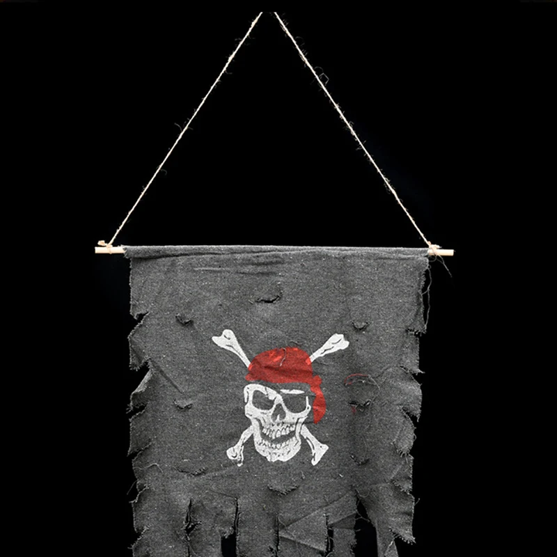 Череп скрещенные кости Пиратский Флаг Веселый Роджер флаги и баннеры сломанные