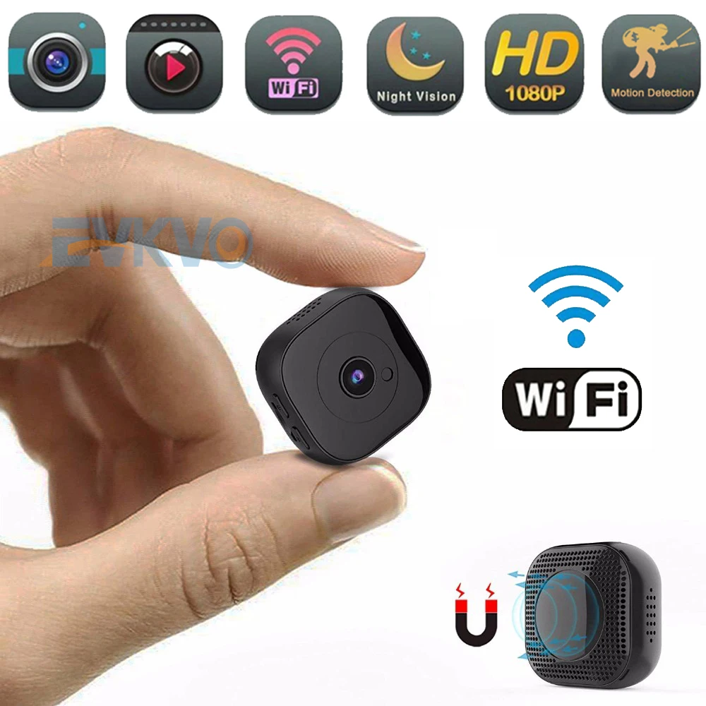 Мини камера с инфракрасным ночным видением HD 1080P Wi Fi|Компактные видеокамеры| |