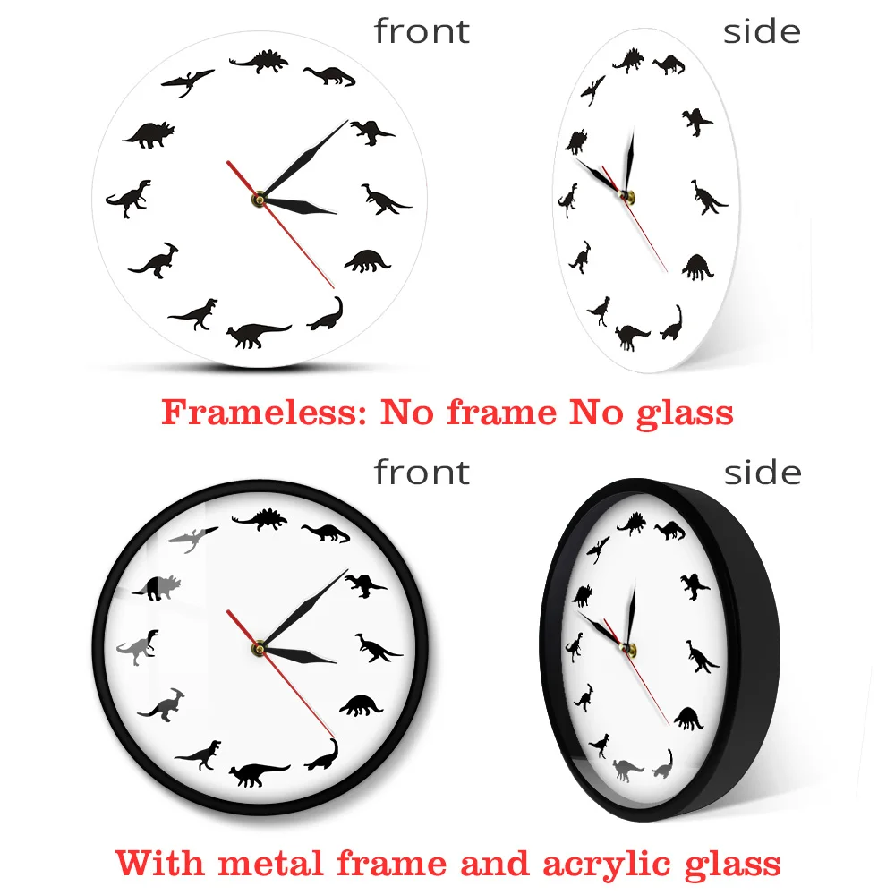 Часы Т-Rex в минималистичном дизайне современные настенные украшения с