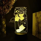 Светодиодный ночсветильник с аниме 3D, фигурка Какаси для домашнего декора, детский подарок на день рождения, мультяшная лампа, Прямая поставка