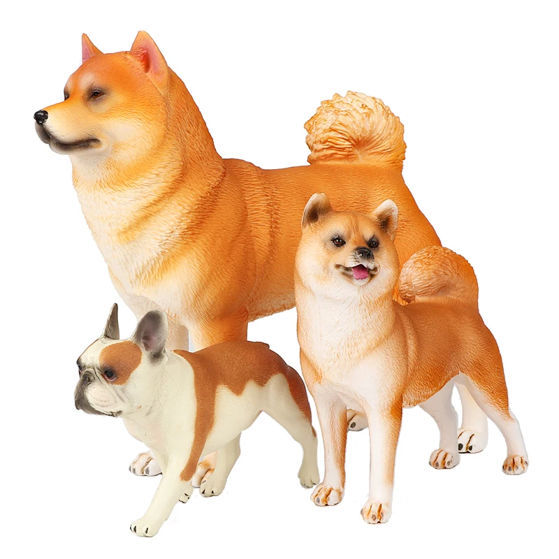 Золотистый ретривер Акита Сиба ину модель бульдога имитация модели животных