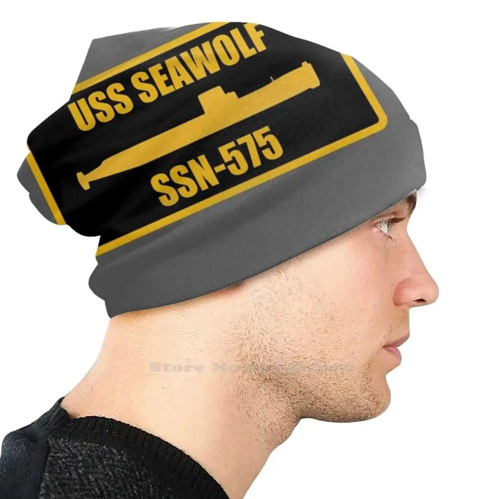Фото Вязаная Шапка-бини Uss Seawolf Ssn-575, мужские зимние шапочки, подводная лодка Seawolf США, подводная сила США, США ядерная №3