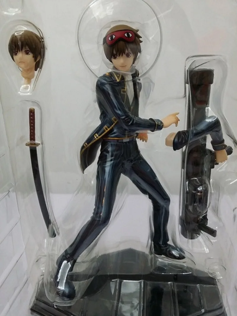 

Japan Anime 22cm G.E.M Gintama Silver Soul Okita Sougo PVC Action Figure Sakata Gintoki Cartoon Collection Model Toys Doll Gift