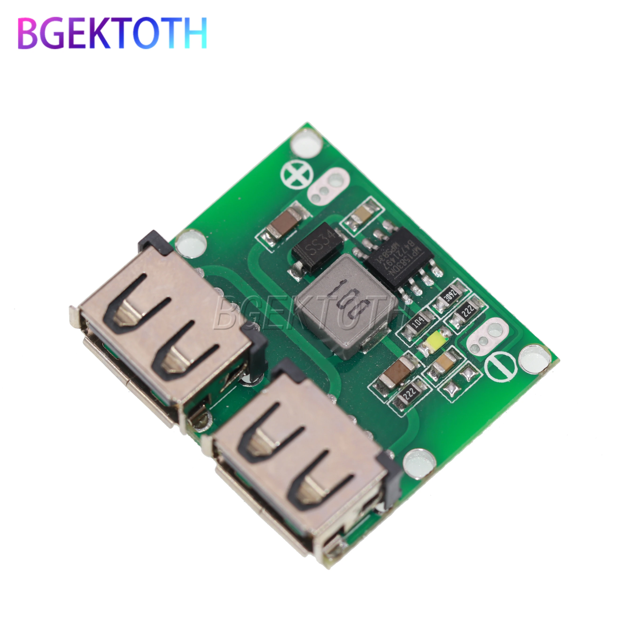 

9V 12V 24V to 5V DC-DC Step Down Charger Power Module Dual USB Output Buck Voltage Board 3A Car Charge Charging Regulator 6-26V