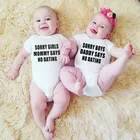 Забавная футболка для новорожденных, извините, девушки, мама говорит, нет, свидание, принт, боди для маленьких мальчиков и девочек, Модный комбинезон с коротким рукавом для малышей