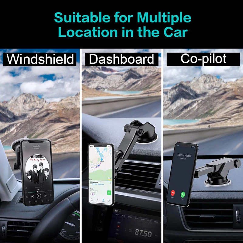 Universal Magnetic Car Phone Holder For iphone 8 plus Suction Cup Car Phone Mount For Car Windshield&Dashboard Magnet Holder